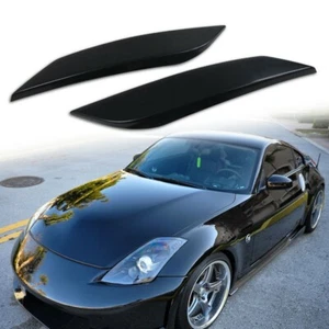 Painted Color Front Eyebrows For Nissan 350Z Z33 Fairlady 2DR Coupe Convertible - Picture 1 of 5