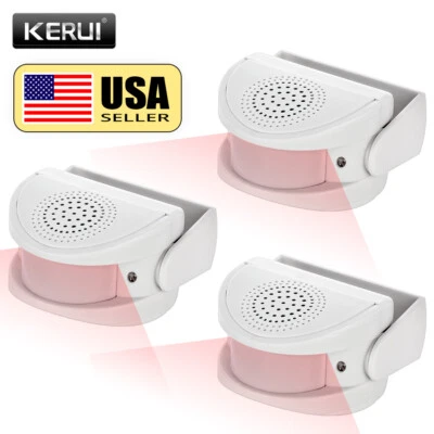 Wireless Door Bell Chimes Open Welcome Entry Motion Sensor Alarm Home Security - Image 1 of 4