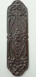 PLACA DE DEDO BRONCE FUNDIDO - NUMERADA 4822 - MARCA DE FUNDICIÓN FIRMADA CJS - ¿Rd No 12351? - Imagen 1 de 13