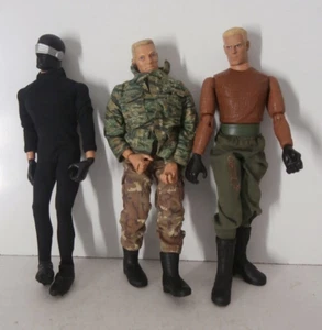 3 Stück - Vintage G.I. Joe Action Figuren Hasbro 12" Poseable Dolls Male Men - Bild 1 von 3