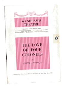The Love of Four Colonels Wyndham's Theatre Programme 23rd May 1951 Scarce - Picture 1 of 1