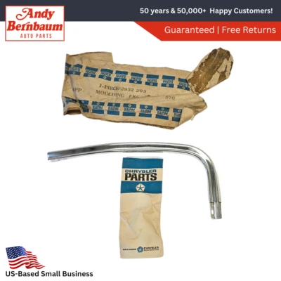 Dodge Coronet 1968-1969 guardabarros delantero izquierdo moldura cromada 2932293 nuevo en stock Foto 1 de 4