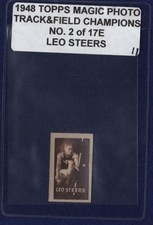 LEO STEERS (High Jump) 1948 Topps Magic Photo Track & Field #2E Vintage (2E11)