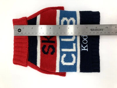 Mark and Graham Knit Dog Sweater XS Ski Club KODA mono NWOT Wool blend 1 - Image 1 of 4