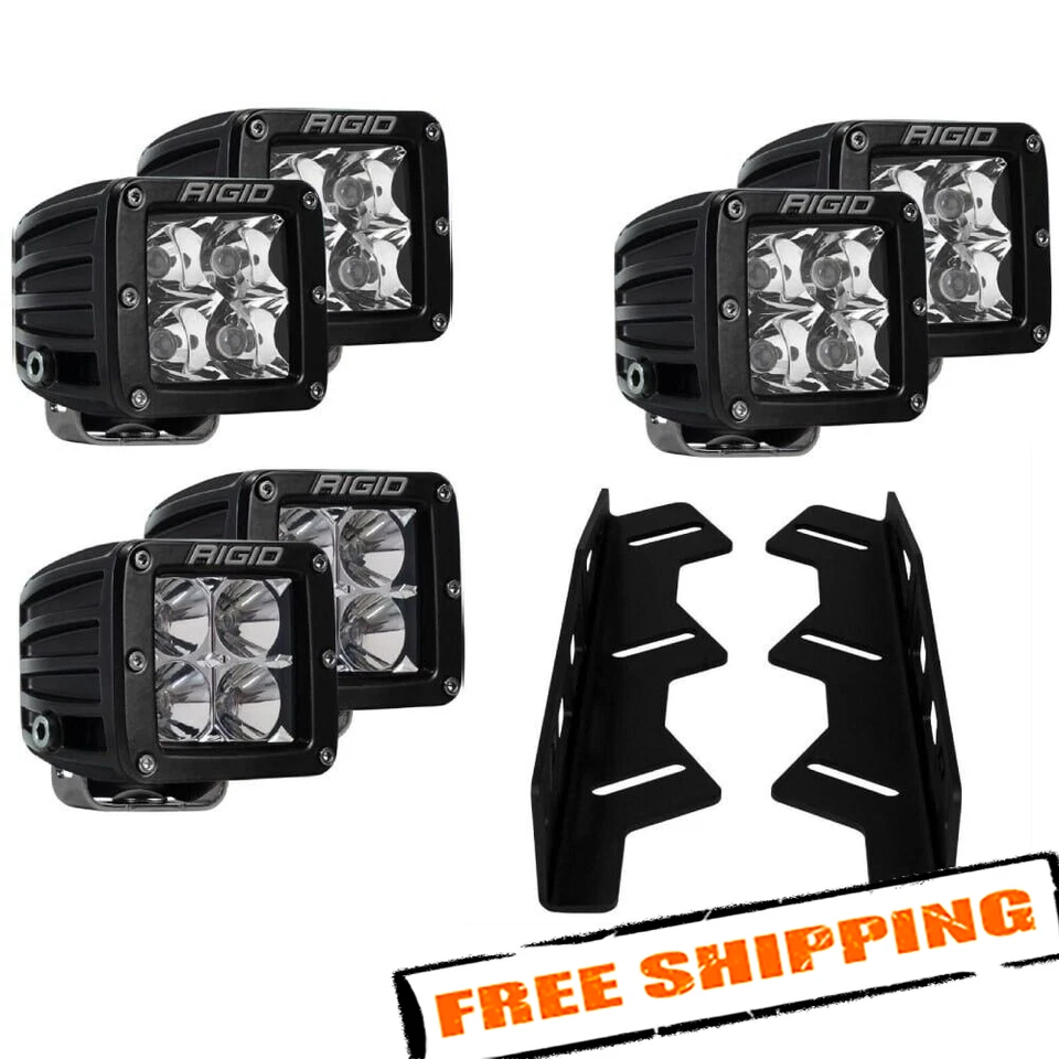 Luces LED RÍGIDAS serie D PRO con kit de montaje antiniebla para Ford F-150 Raptor 2017-2018 Foto 1 de 4