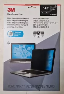 3M™ Black Privacy Filter Screen Laptop 14:0 PF140W1E - Picture 1 of 2