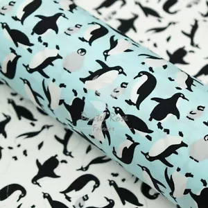 Tela 100 % algodón Penguin Fun Kids Niños | Ropa de acolchado Metro - Imagen 1 de 3