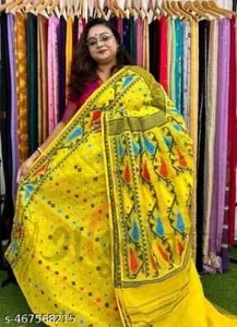 Women Cotton Silk saree With Running Blouse - Picture 1 of 2