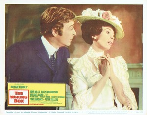 THE WRONG BOX, orig mint 1966 Portrait Lobby Card, Michael CAINE, Nanette NEWMAN