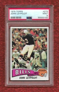 1975 TOPPS #273 JOHN LEYPOLDT PSA 9 MINT POP 66 ONLY 14 HIGHER BUFFALO BILLS - Picture 1 of 1