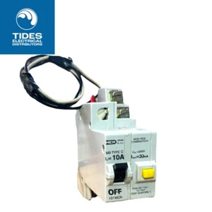 MEM RCBO 10 Amp 30mA M9 Type C MCB-RCD Memshield 1 10A 101MCR - Picture 1 of 2