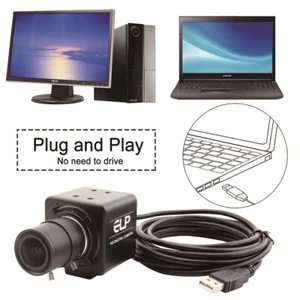ELP 5-50mm Varifocal lens PC Webcam 1080P Full HD OV2710 USB Camera 30/60/120fps - Picture 1 of 11