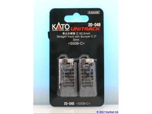 Kato K20-048 1 confezione di 2 Binari terminali in profilato, 62 mm - Photo 1/2