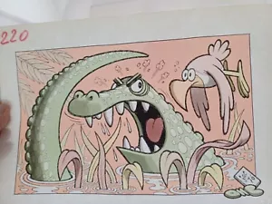 TAVOLA ORIGINAL ART JACOVITTI "SALGARONE" 1976 pag. 220 Retrocolorata planche BD - Picture 1 of 5