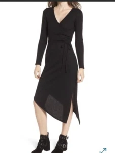 One Clothing Asymmetrisches Wickel Midi Kleid M Neu mit Etikett - Bild 1 von 3