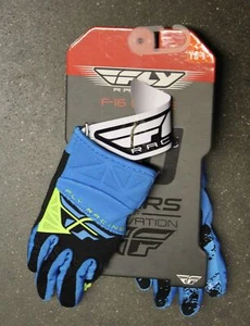 Fly Racing Blue Black 2018 F-16 MX Kids Gloves sz 1 - YS-1 - Bild 1 von 1