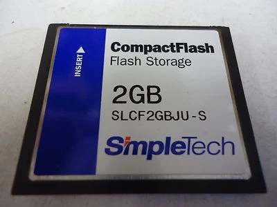 New, Simple TechSLCF2GBJU-S, Flash Card 2GB 3.3V/5V Compact Flash - Image 1 of 3