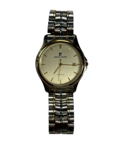 Pierre Cardin Men's Watch Quartz Two Tone Gold and Brushed Stainless Steel Date - Picture 1 of 4