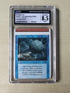 MTG Misprint Energy Tap Miscut Front Normal Back Graded CGC 8.5 - Picture 1 of 2