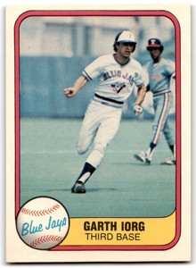 1981 Fleer Garth Iorg Toronto Blue Jays #423 NM-MT