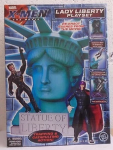 X-Men Movie Lady Liberty Playset Statue Of Liberty Toybiz Magneto 2000 SEALED - Picture 1 of 3