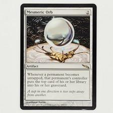 1x Mesmeric Orb Mirrodin x1 MTG Lightly Played Magic: The Gathering (4)