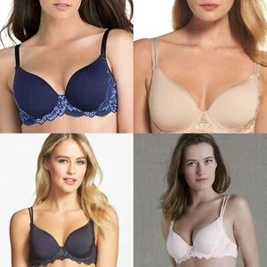 Simone Perele Amour 3D Plunge Spacer BH 13R316 verschiedene Größen & Farben Neu mit Etikett - Bild 1 von 12