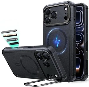 ESR Silicone iPhone 17 Pro Case with Stash Stand Military-Grade Drop Protection - Picture 1 of 9