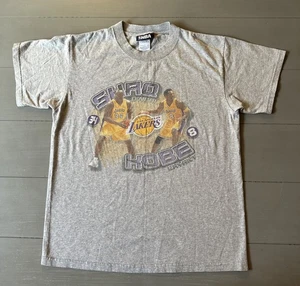 RARE Vintage Y2K LA Lakers Kobe & Shaq Shirt Size XL NBA Tag Gray - Bild 1 von 7