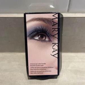 Mary Kay Mineral Eye Color Bundle Beautiful Brown Eyes 3 Colors & Applicator NIB - Picture 1 of 2