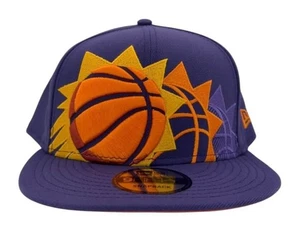 New Era NBA Phoenix Suns XL Logo Blue 9FIFTY Snapback Hat, New - Picture 1 of 11