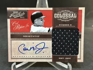 2011 Panini PLayoff Prime Cuts Colossal Cal Ripken Jr. Auto Jersey /8 Orioles - Picture 1 of 2