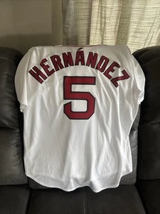#5 Nike Baseball Jersey BOSTON RED SOX- ENRIQUE HERNANDEZ -New XL + SnapBack Hat - Picture 1 of 7