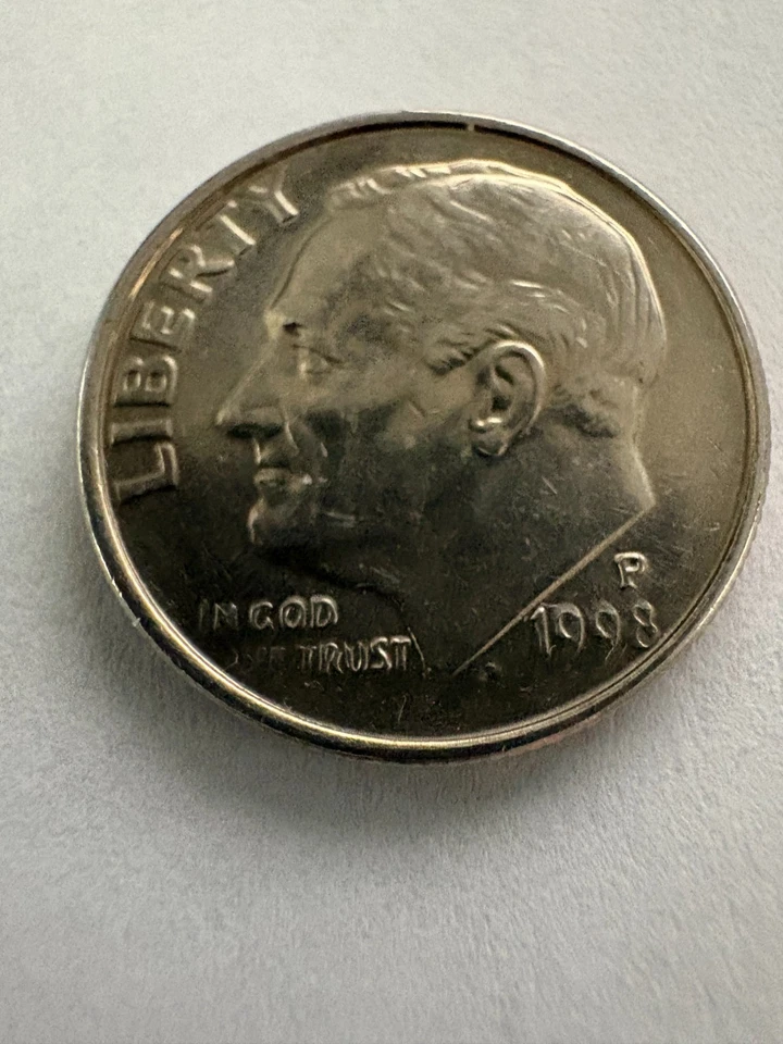 1998 P Roosevelt Dime DDO/DDR/Grease Errors (1998/IN GOD WE TRUST) Coin - Image 1 of 4