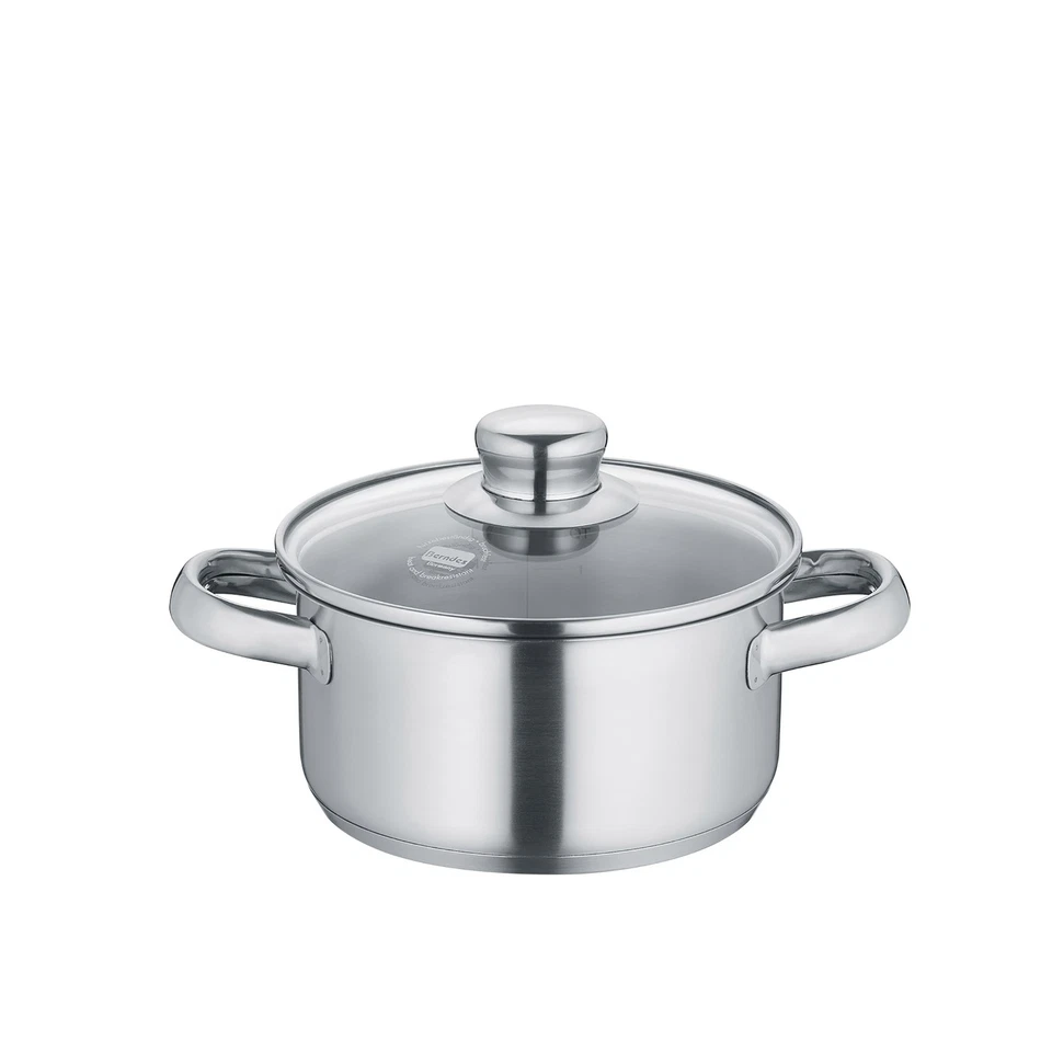 BERNDES Kochtopf Bratentopf NEW ROMA 16 cm 1,6 Liter mit Glasdeckel - Bild 1 von 1