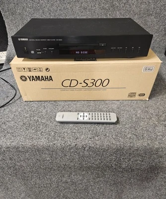 Yamaha CD-S300 Black CD Player with Remote & box - Image 1 of 4