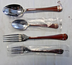 Christofle Talisman Sienna Brown 2 Forks 2 Spoons Set in Box - Picture 1 of 21