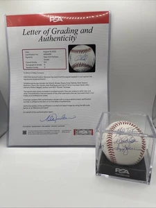 2009? New York Yankees Derek Jeter Mariano Rivera Team signierter Baseball PSA/DNA - Bild 1 von 7