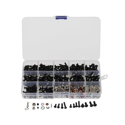 500Pack 1/10 RC Car Crawler M3 M4 Screws Nuts Set Box Assortment Replacement - Image 1 of 4