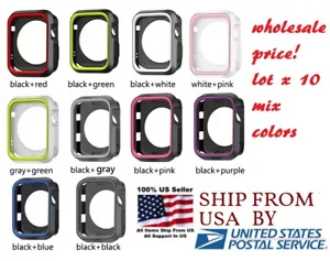 lot 10 Silicone cover 38/40/41mm 42/44/45mm For Nike+ Apple Watch Series 7 3 4 5 - Picture 1 of 7