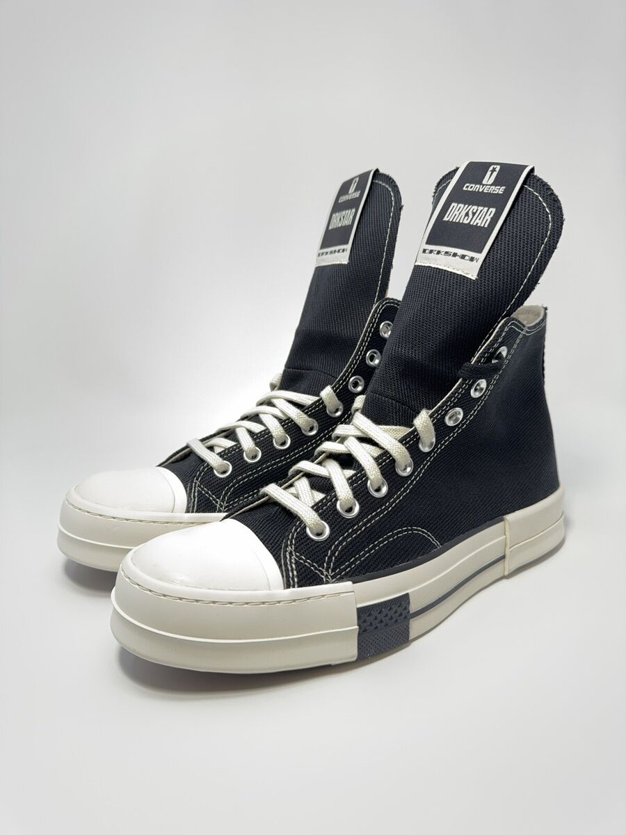 Converse Rick Owens x DRKSHDW DRKSTAR Chuck 70 High Black Converse Rick Owens x DRKSHDW DRKSTAR Chuck 70 High Black