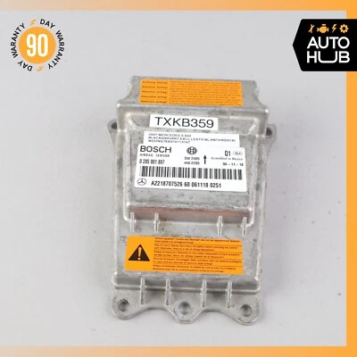 07-14 Mercedes W221 S600 CL550 S550 Airbag Sensor SRS Módulo de Controle OEM - Imagem 1 de 4