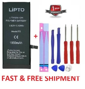 Batterie de remplacement pleine capacité neuve pour iPhone 7 4.7" A1660 + adhésif + OUTILS - Photo 1 sur 2