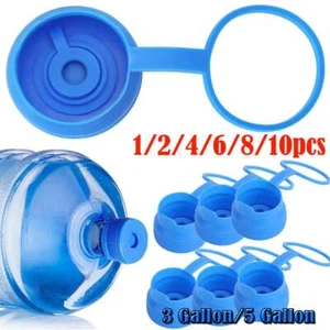 Reusable Water Bottle Screw On Cap Replacement 55mm 3-5 Gallon Jug Lid No-leak - Picture 1 of 13