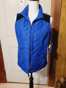 Allison Daley Quilted Vest - Royal Blue - Size Petite 6 - New w/Tags - Picture 1 of 9
