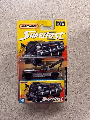 MATCHBOX SUPERFAST #39 GMC WRECKER Silver Gray Diecast New - Image 1 of 2