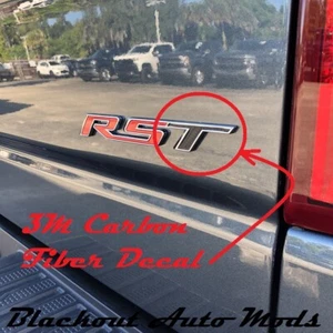 Carbon Fiber RST Tailgate Emblem Letter T Insert 2019 2020 Chevy Silverado 1500 - Bild 1 von 2
