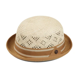 Cappello da bowler estivo in paglia naturale Dasmarca ON - Foto 1 di 14