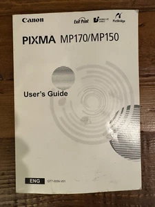 Canon PIXMA MP170 MP150 All-in-One Original User's Guide Manual FREE SHIPPING! - Picture 1 of 5