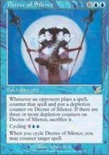 1x Decree of Silence NM, English MTG Scourge